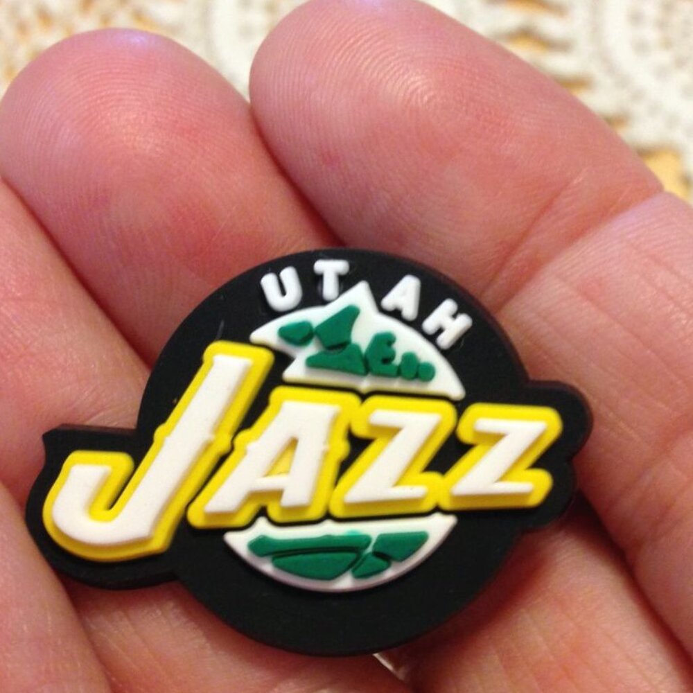 Utah Jazz Sports Shoe Charm for crocs, NBA basketball jibbitz *2/$8! 3/$10!
